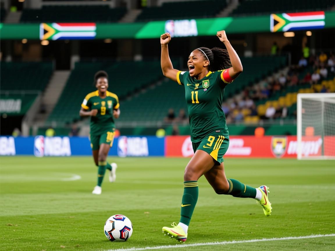 南非足球女将在比赛中取得胜利  第1张