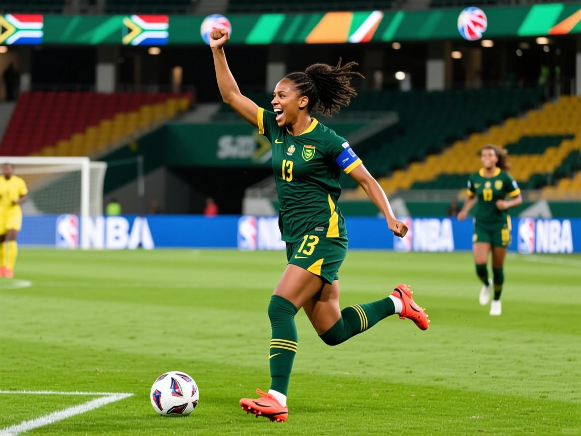 南非足球女将在比赛中取得胜利  第2张