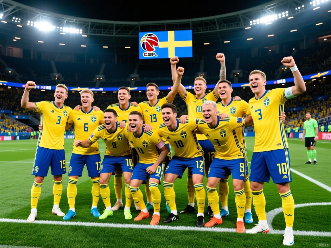 瑞典队在国际足球比赛中取得重要胜利  第2张