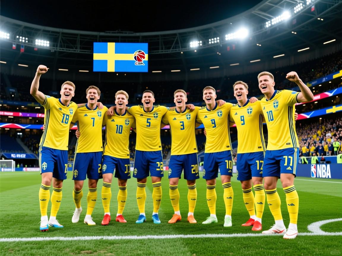 瑞典队在国际足球比赛中取得重要胜利