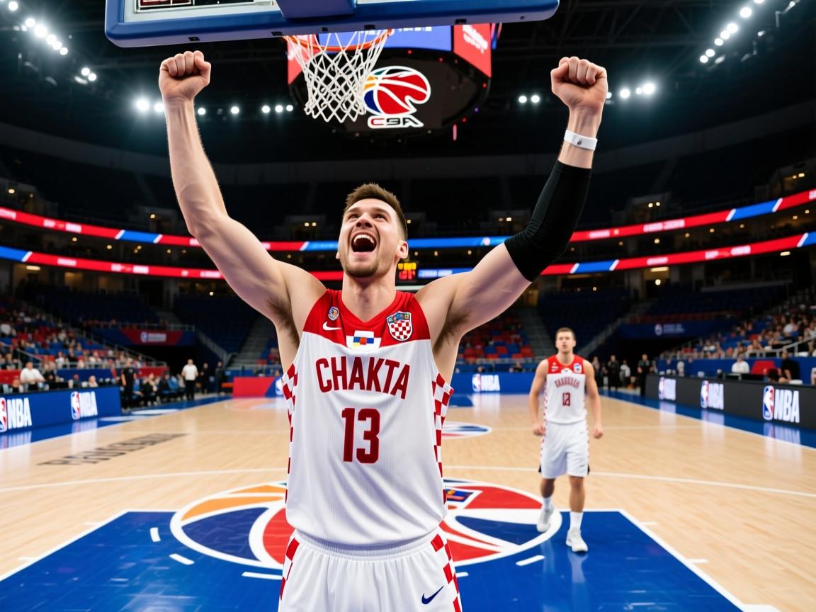 克罗地亚国家队在比赛中取得成功