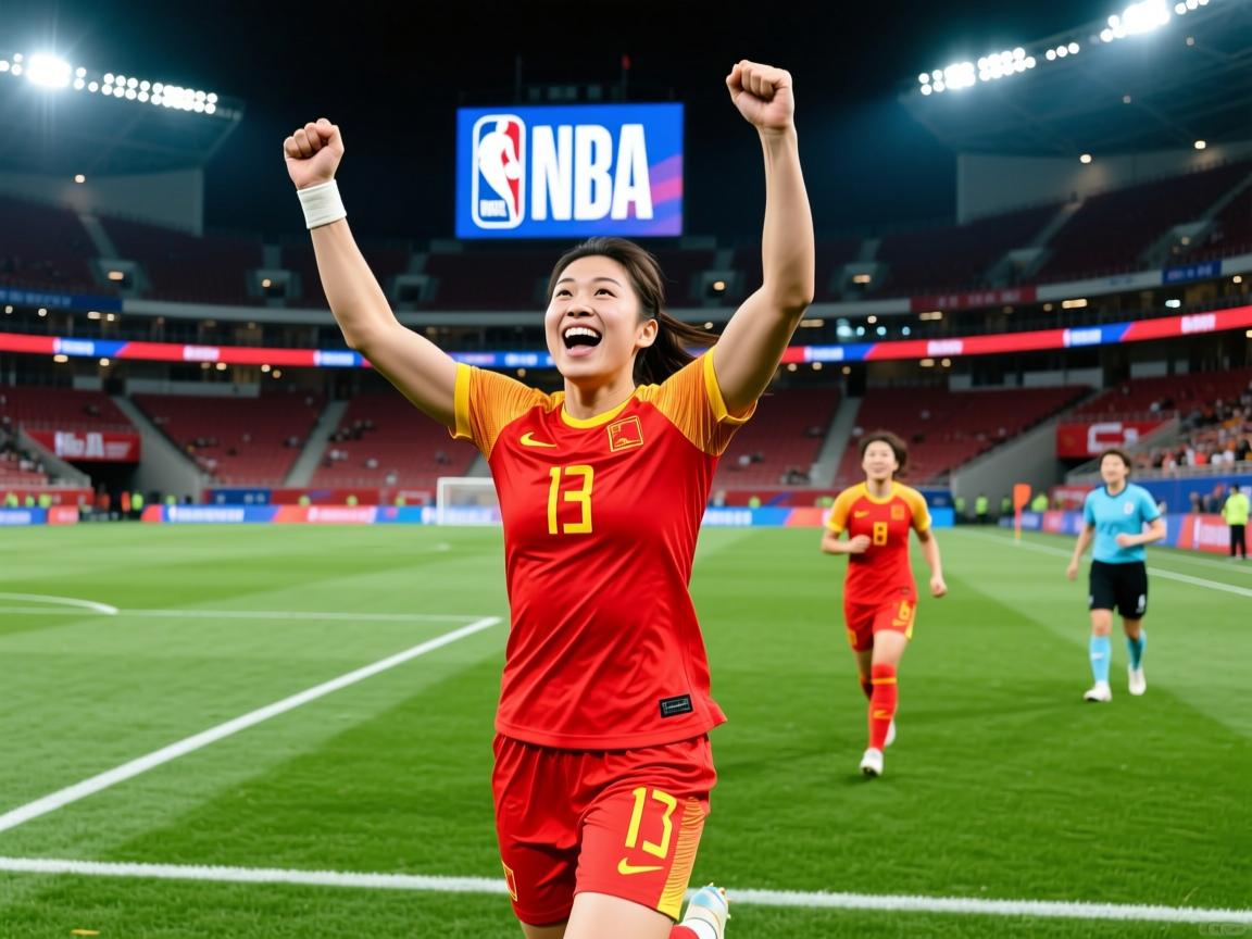 中国女足获得胜利，晋级下一轮比赛